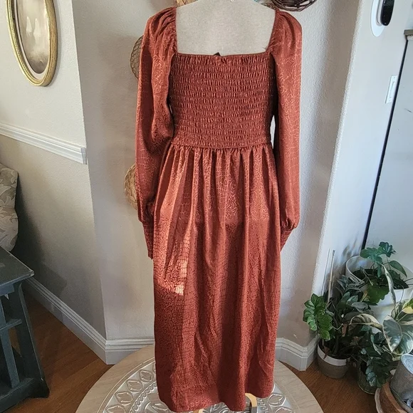 Wrangler Retro Long Sleeve Smocked Dress – Size Small - Picture 6 of 7